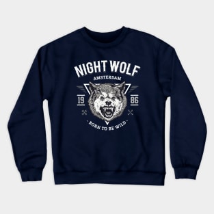 Night Wolf Crewneck Sweatshirt